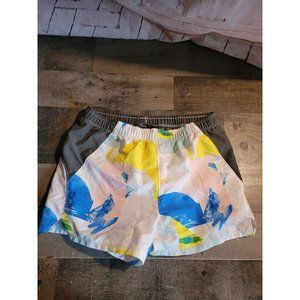 North Face youth swimming trunks abstract shapes